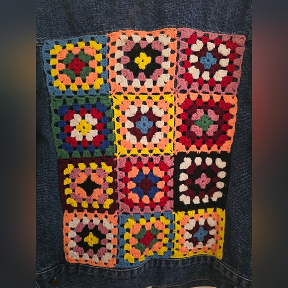 FARM Rio Crochet Denim Jacket - Picture 3 of 5